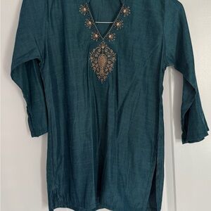 Teal Boys Shalwar Top Only size small